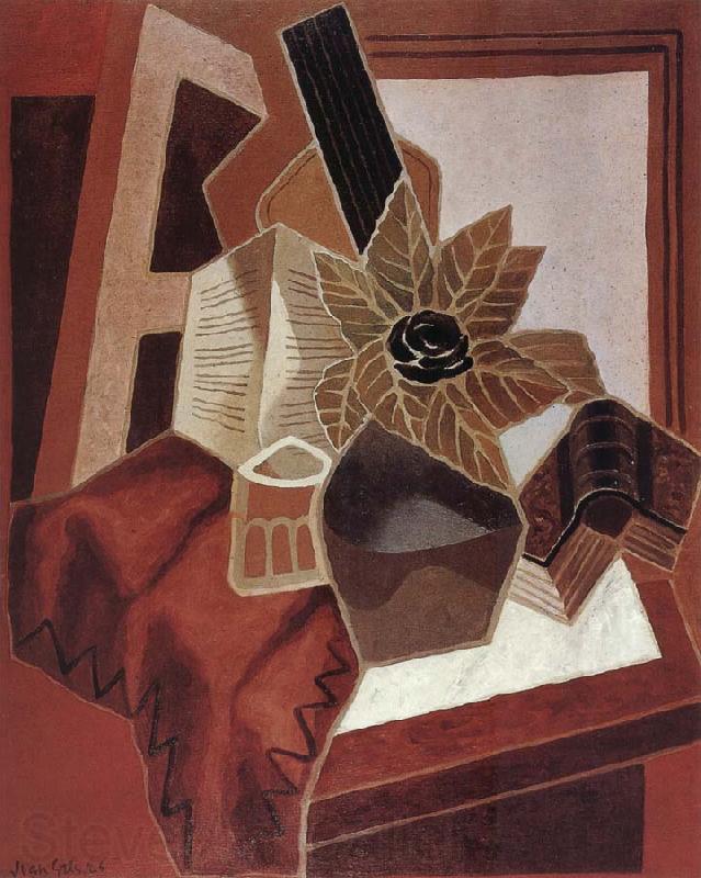 Juan Gris The composition having rose Norge oil painting art